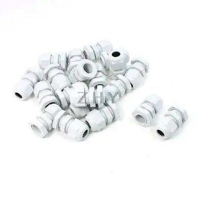 

20 x PG9 Plastic Cable Glands 4mm - 8mm Line Fasteners