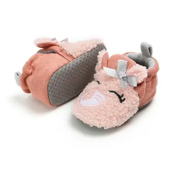 

Winter Cute Baby Girls Boys Shoes Snow Booties Lovely Animal Soft Sole Toddler Non-Slip Crib Shoes Todler Infant Casual Shoes