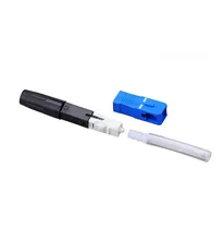 

FASO 100Pcs SC/UPC Connector Optical Fiber Fusion FTTH Quick Connector SOC(Splice on Connector)