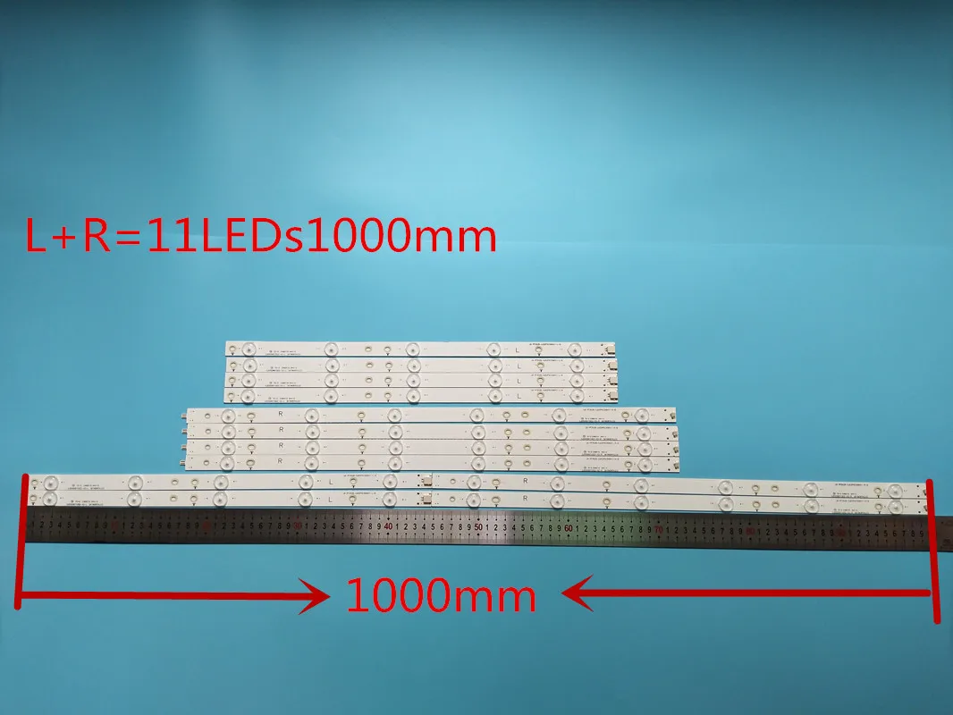 

100% New 12pcs/Kit LED strip for PHI LIPS 50 TV 50PUH6300 12 50PUT6400 60 TPT500DK1 QS1 LB PF3030 GJABL506X12AGM2 L H 500TT67 V2