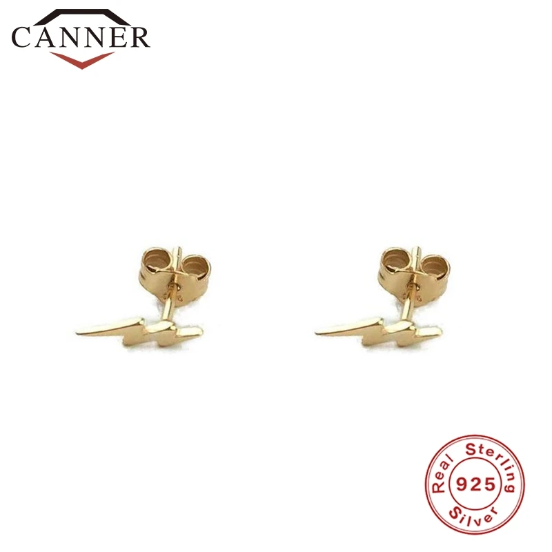 925 Sterling Silver Stud Earrings for Women Simple Smooth lightning/snake/Butterfly Earrings Female Fashion Minimalist Jewelry