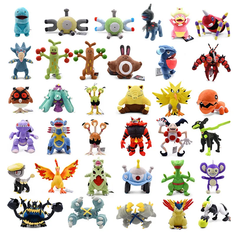 Покемон Venom Steelix Dodrio Gible Heracross Sentret Furret Fletchling мягкие хобби аниме плюшевая кукла