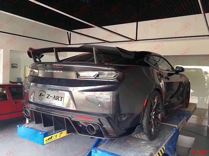 Z-ART для Chevrolet Camaro ZL1 ZR1 задний спойлер из углеродного волокна заднее крыло для нового Camaro