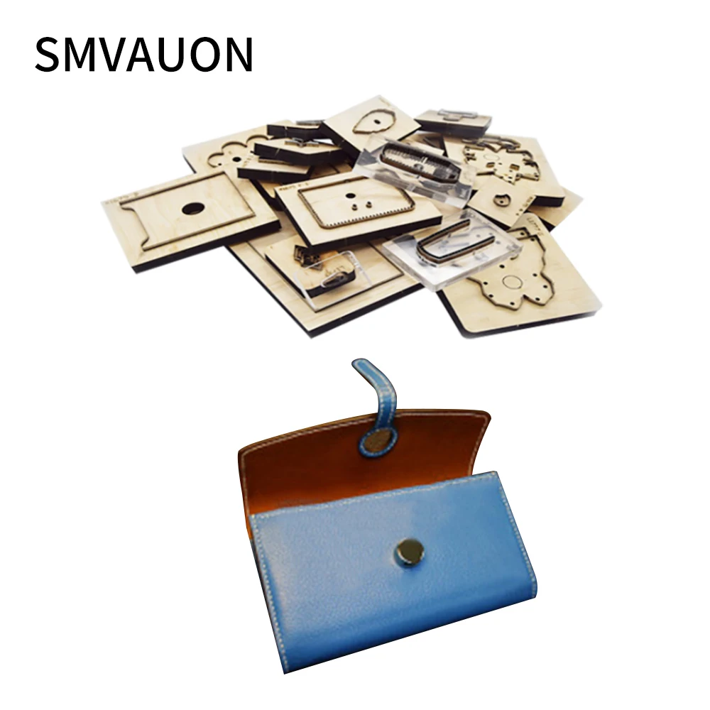 Wooden Die Cutting Diy Long Wallet Multi Card Bag Coin Purse Mould Scrapbook Suitable for Machine（Size：20*10.8*1.5） | Дом и сад