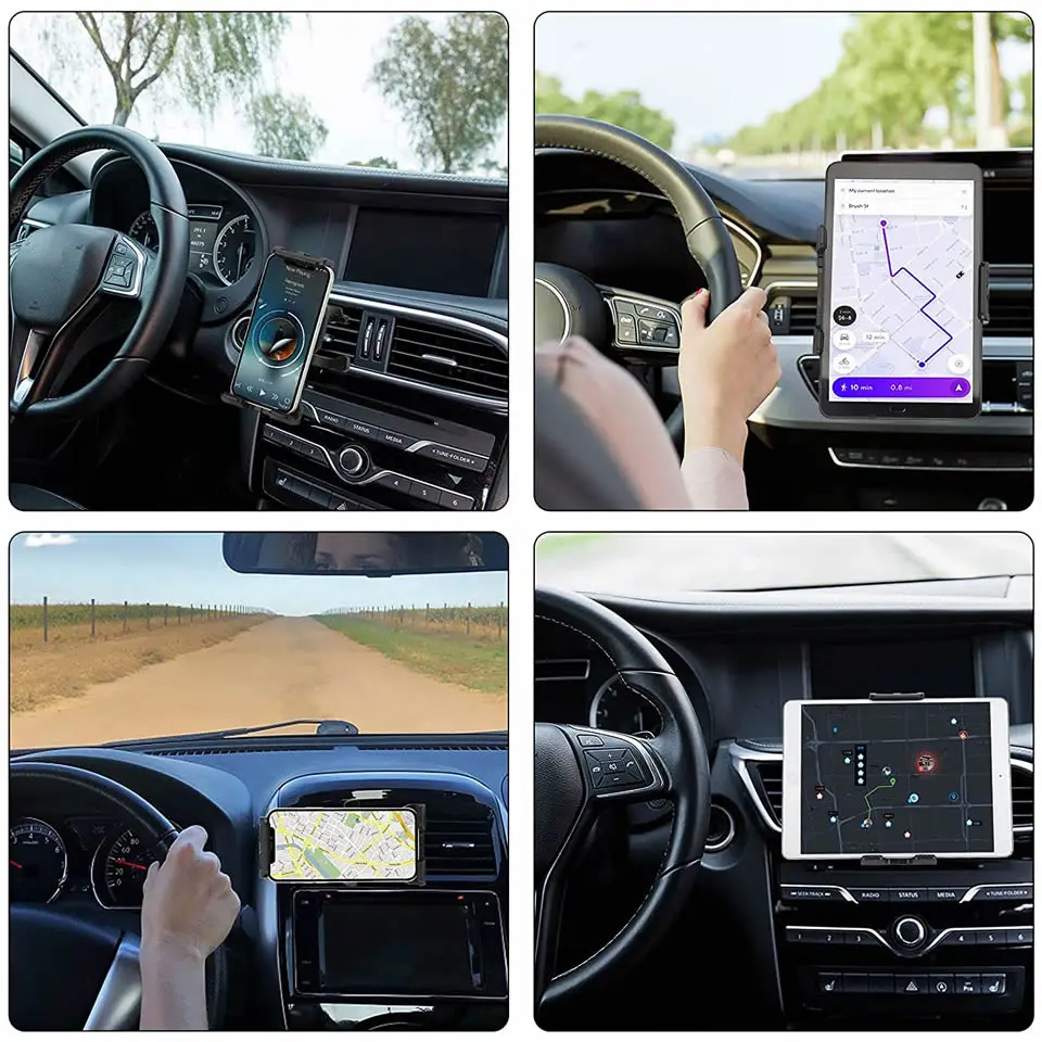 Universal 4-12 inch Tablet Holder Car CD Slot Air Vent Tablet Bracket Mobile Phone Mount Stand for iPad Pro iPhone Xiaomi Huawei tablet holder tablet stand mobile phone holder
