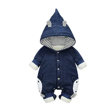 

Newborn Baby Autumn Winter Rompers Infant Clothes Baby Boys Girls Warm Hug Thick Jumpsuit