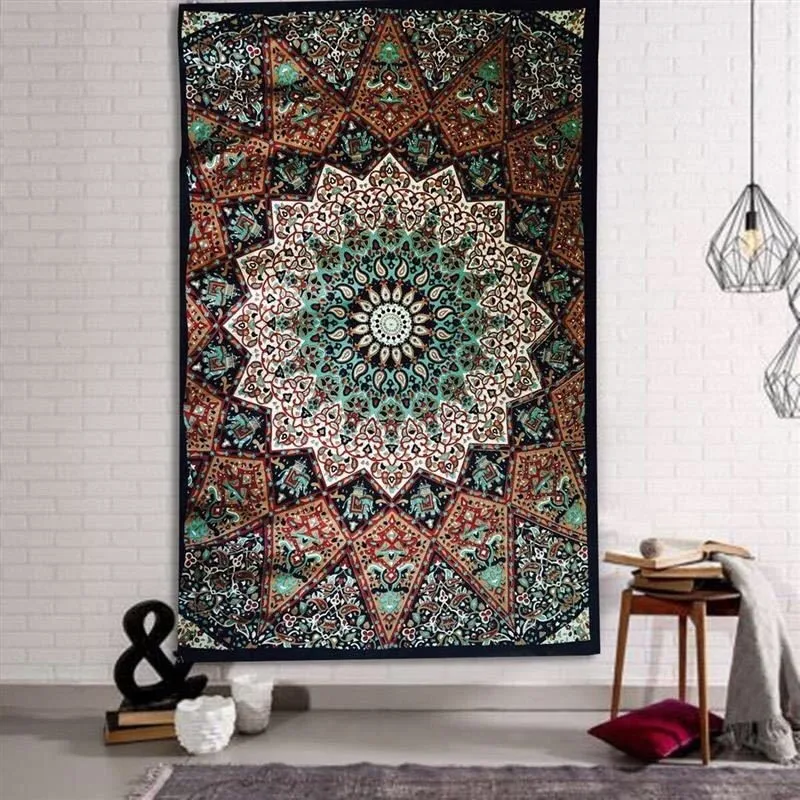 148X200CM хиппи мандалы настенный гобелен индийский богемный психоделический ткань