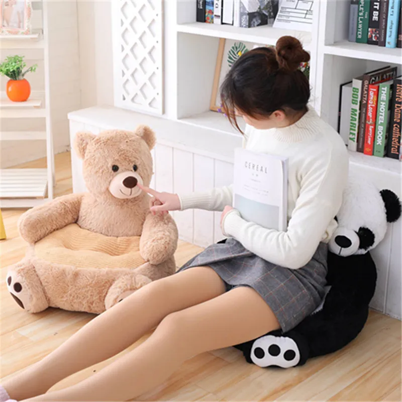 Милый плюшевый мишка панда плюшевая игрушка детская Софа стул плюшевое кресло детское гнездо спальная кровать подушка для взрослых