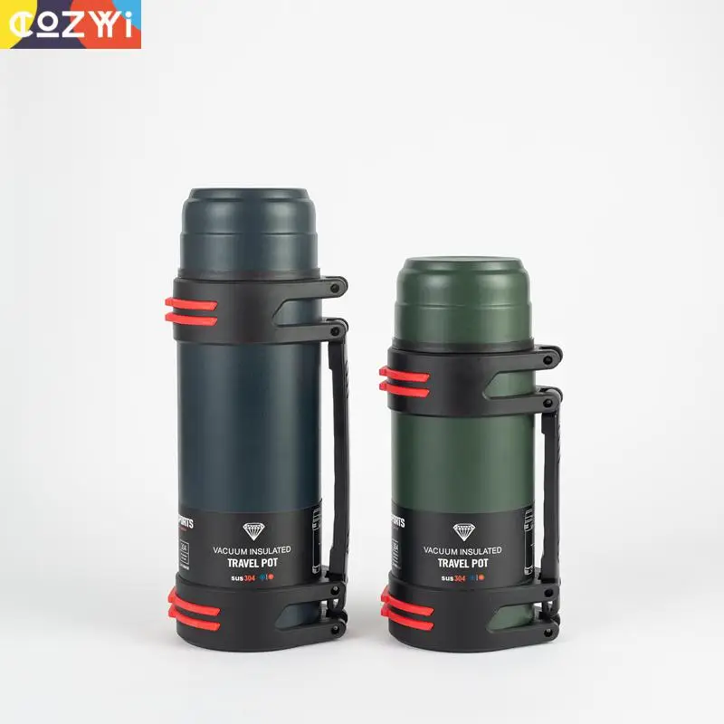 1.6l/2l/2.5l термо-колба, открытый термос из нержавеющей стали, большая емкость, кофейная кружка, чашка, бутылка для воды, термо-колба