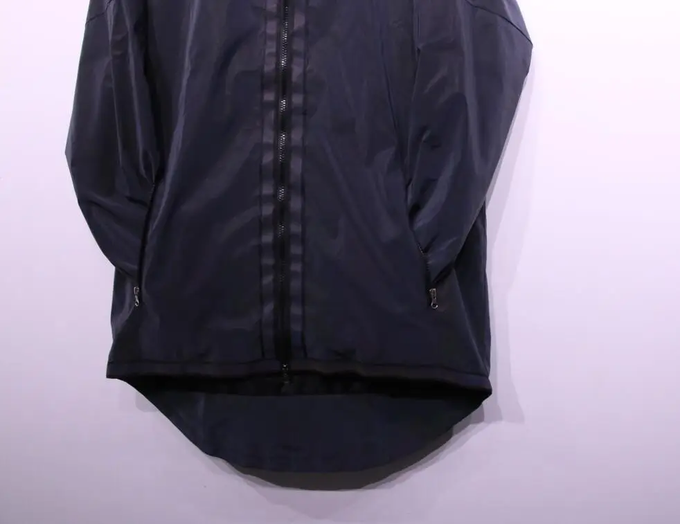 Падение Мужское ночное цветной, отражающий куртка с капюшоном Длинная ветровка, мужские уличные, в стиле хип-хоп панк-куртка chaqueta reflectante