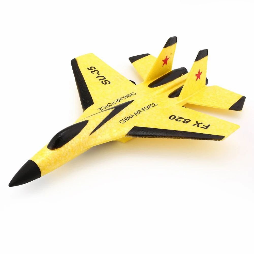 2.4G Glider RC drone SU35 Fixed wing airplane Hand Throwing foam dron Electric Remote Control Outdoor RC Plane toys for boys