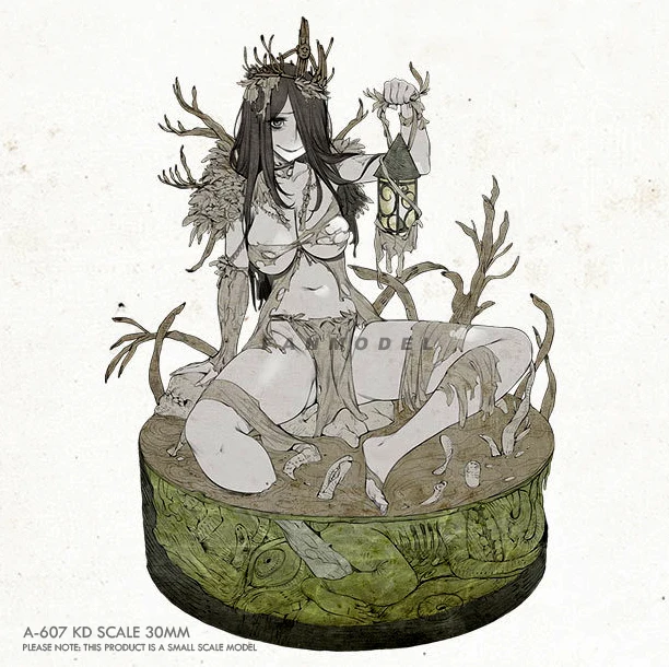 

30MM Resin model kits figure beauty colorless and self-assembled A-607