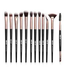 Professional Makeup Brushes Set 12 pcs/lot Makeup Brushes Set Eye Shadow Blending Eyeliner Eyelash Eyebrow Brush For Makeup Tool beauty and the beast rose flower makeup brushes professional 5 pcs sets metal hand wand eye shadow lip brush makeup brushes