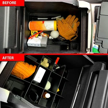 

Center Console Organizer Divider Compatible Armrest Console Interlocking Insert for Ford F-150 2015-2020