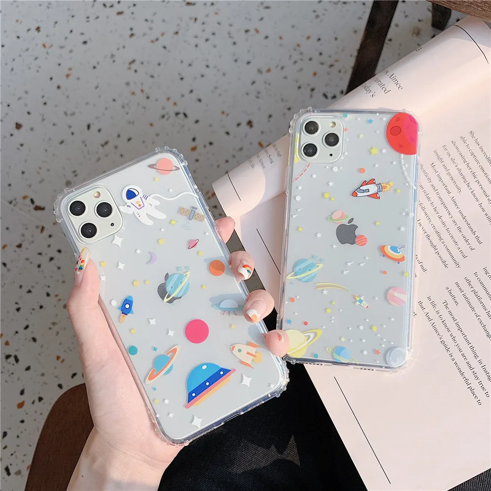 Новый противоударный чехол для iPhone 12 Mini/11/12Pro Max XR XS Мягкий ТПУ SE(2020)7 8Plus|Бамперы| |
