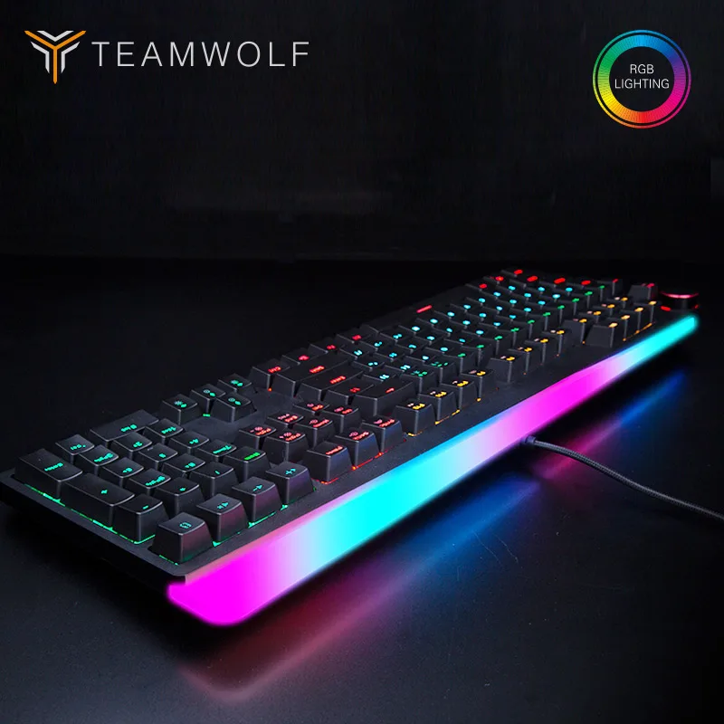 

Profession Gaming mechanical keyboard RGB backlit 112 keys wired Optical axis Russian/English layout keyboard for Computer gamer