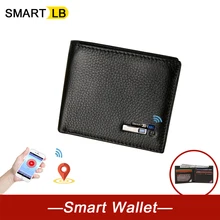 

SmartLB Leather Smart Credit Card Holder Best Gift For Man And Woman Anti-theft Wallet GPS Bluetooth Tracking Free Shipping