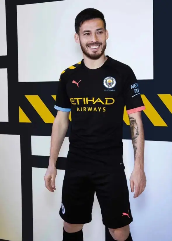 19, 20, Детский комплект, Футбольная Футболка «Манчестерский город», DE BRUYNE KUN AGUERO MAHREZ G. JESUS BERNARDO, Футбольная Детская рубашка «Манчестерский город»