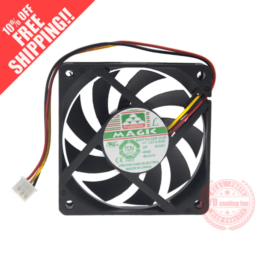 

Новинка, охлаждающий вентилятор MAGIC Protechnic MGT7012ZR-W20 7015, 12 В, 7 см