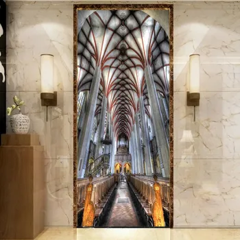 

Dropship Custom Mural Religious Church European Entrance Mural Corridor Custom Decorative Mural Living Room Restaurant Wallpaper