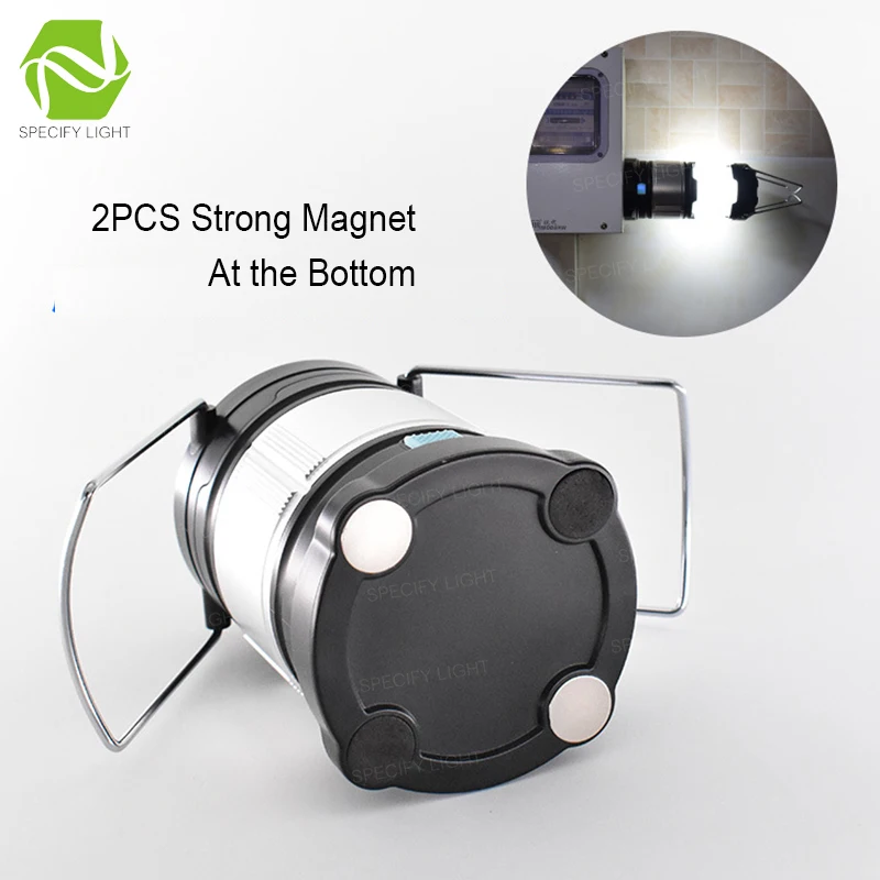 Multi-functional Portable LED Lantern Power Bank Camping Emergecy Light USB Charging 3pcs AA and 2pcs 18650 Battery Power Supply (7)