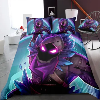 

2/3pcs Set Quilt Cover Fortnites 3D Cartoon Printed Bedclothes Game Figure Bedding Bed Spead Child Kid Bedroom Bed Duvet Cover