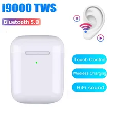 I9000 TWS 1:1 Реплика Po-p up беспроводные наушники Bluetooth 5,0 QI Беспроводная зарядка наушники PK W1 H1 чип i80000 i30000 i10000