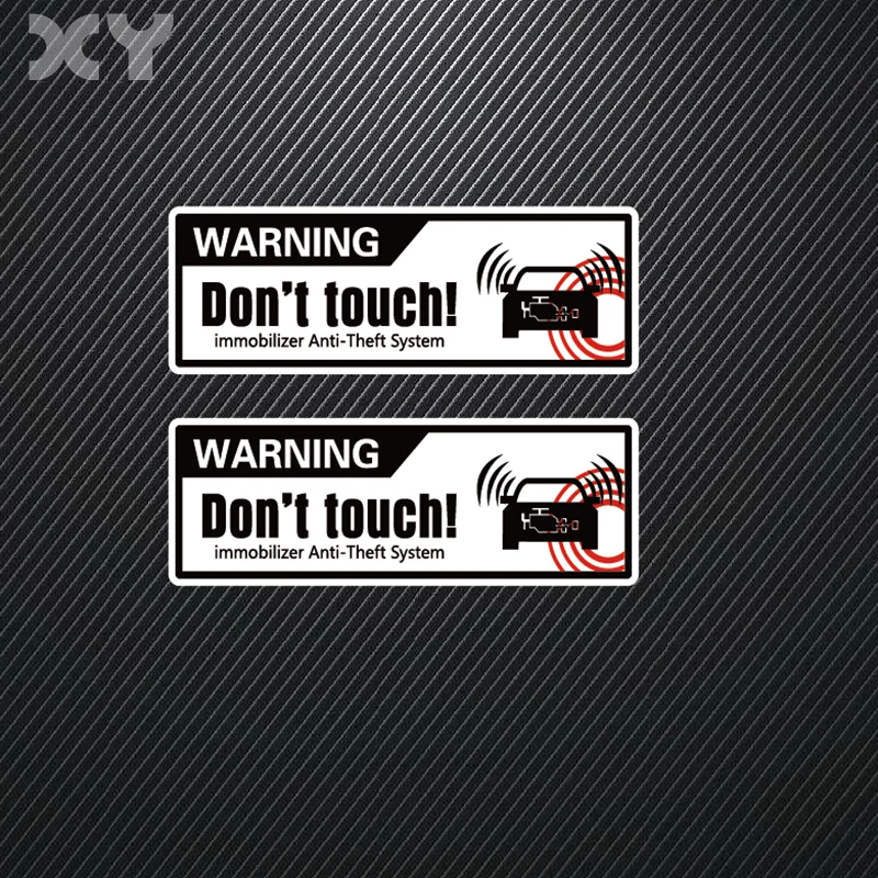 Xy 2 Pcs Dont Touch Decal Bumper Window Car Sticker Vinyl Decal Anti