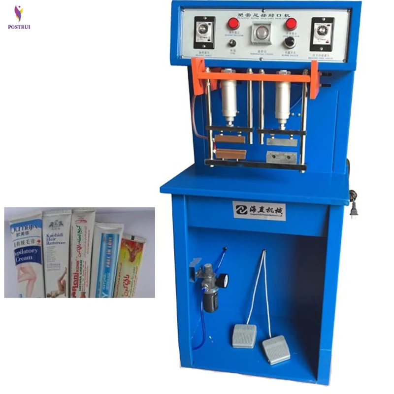 

Pneumatic Hose Sealing Machine Toothpaste Tube Cosmetics Sealing Machine Aluminum Plastic Tube Cosmetics Change Date Sealer