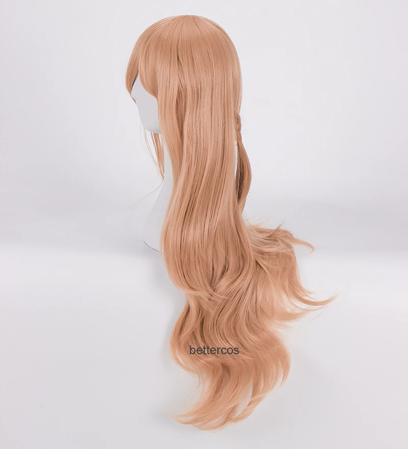 Details about   Anime Sword Art Online Yuuki Asuna Dark Orange Bangs Cosplay Hair Wigs Wig Cap