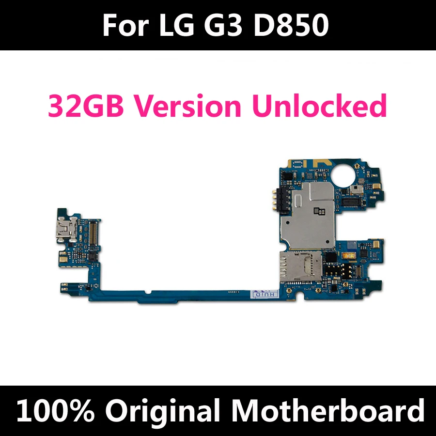 Для LG G3 D850 32GB Материнская плата разблокированная материнская с полным чипом