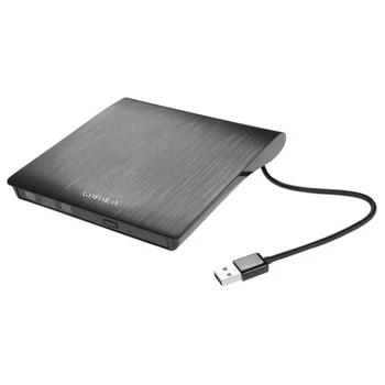 

USB 3.0 Mobile External Case For 12.7mm SATA CD DVD BD-ROM BD-RE Drive Black