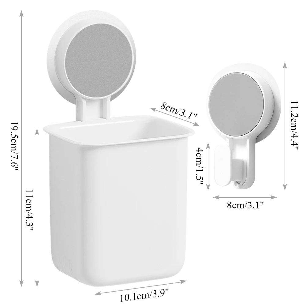 Bathroom Self Adhesive Shelf Toothbrush Rack Shower Caddy Soap Holder Wall Mounted Waterproof NO-Drilling Organizer Shelves