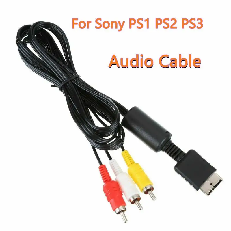 1.8m Length Audio Video Stereo Cable Cord For Sony Playstation PS1 PS2 PS3 Gamepad Copper Material AV PS1/2/3 Line | Электроника