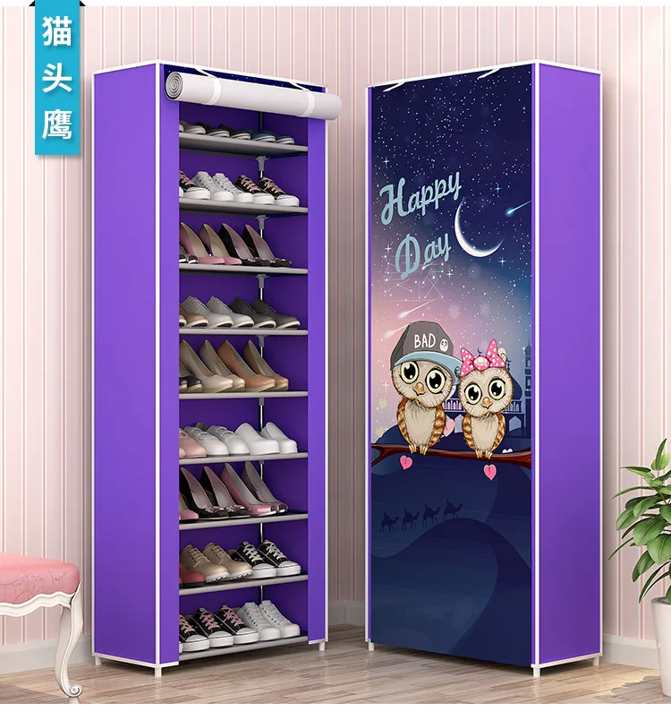 

Simplicity Furniture Cheap Multi-functional Multi-layer Shoe Rack Minimalist Modern Dormitory Dustproof DIY Shoe Rack Nonwoven F