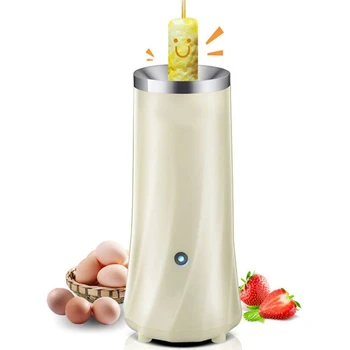 

Egg Master Roll Maker Multi-Function Breakfast Egg Roll Machine Home DIY Egg Cooker Fast and Durable(110-220V)(White)US Plug