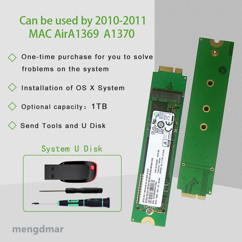  NEUE 1TB SSD Für AIR 2010 2011 A1369 A1370 MC503 MC504 MC505 MC506 MC965 MC966 MC968 MC969 1024GB s