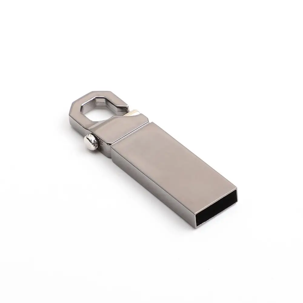 USB флеш-накопитель, 4 ГБ, 8 ГБ, 16 ГБ, 32 ГБ, 64 ГБ, 128 ГБ, водонепроницаемый металлический брелок, подвесная карта, карта памяти, u-диск - Цвет: Gun color