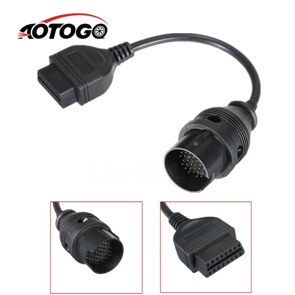 

1pc 38 Pin to 16 Pin OBD2 MB OBD Diagnostic Adapter For Mercedes 38 pin OBD 38pin Connector For Benz Free Shipping