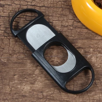 

GALINER Mini Pocket Plastic Cigar Cutter Sharp Stainless Steel Cigar Cutter Guillotine Knife For COHIBA Smoking Accessories