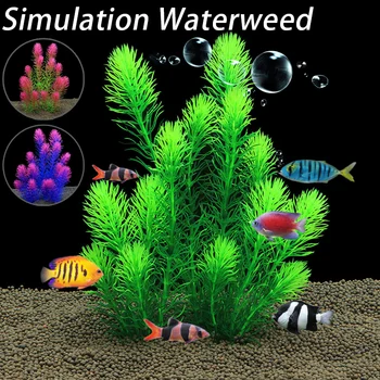 

Aquarium Decorations Simulation Green Water Plants Grass Lifelike for Fish Tank FPing
