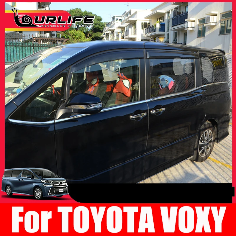 

For TOYOTA VOXY R80 2018 2019 Body Styling Stick 304 Stainless Steel Window Garnish Window Strip Trim Accessories