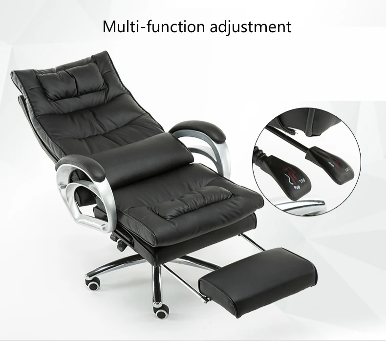 Офисное кресло поднятое вращающееся игровое сиденье с подставкой для ног массажное компьютерное кресло лежащее босс стул простой бытовой