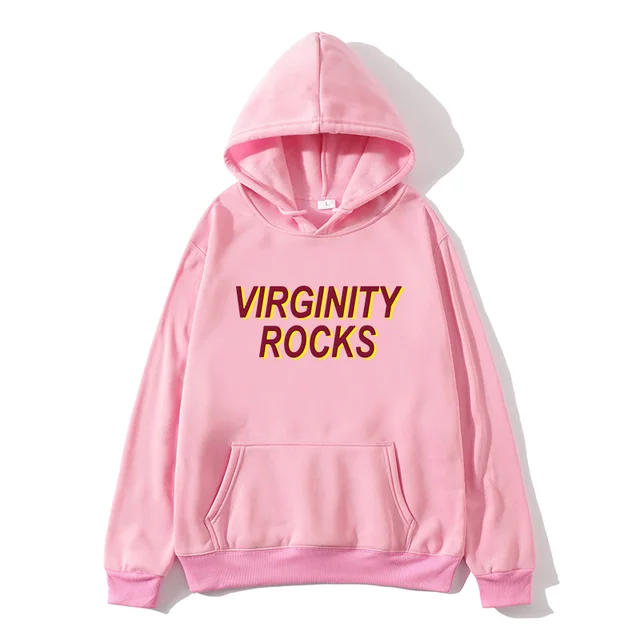 virginity rocks blue hoodie