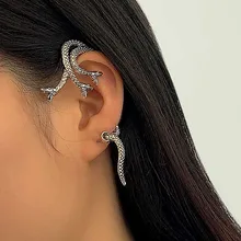 

Winding Snake Earrings Men's Earrings Women's Singles Trendy Men Street Hip Hop New Trendy Women's Earrings Dark Series Jewelry