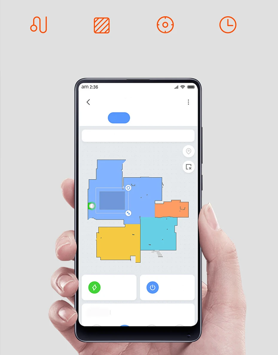 Робот-пылесос Xiao mi, подметальный уборочный домашний пол, умный планируемый LDS+ WiFi mi jia App 2100 Pa, всасывающий пылесос