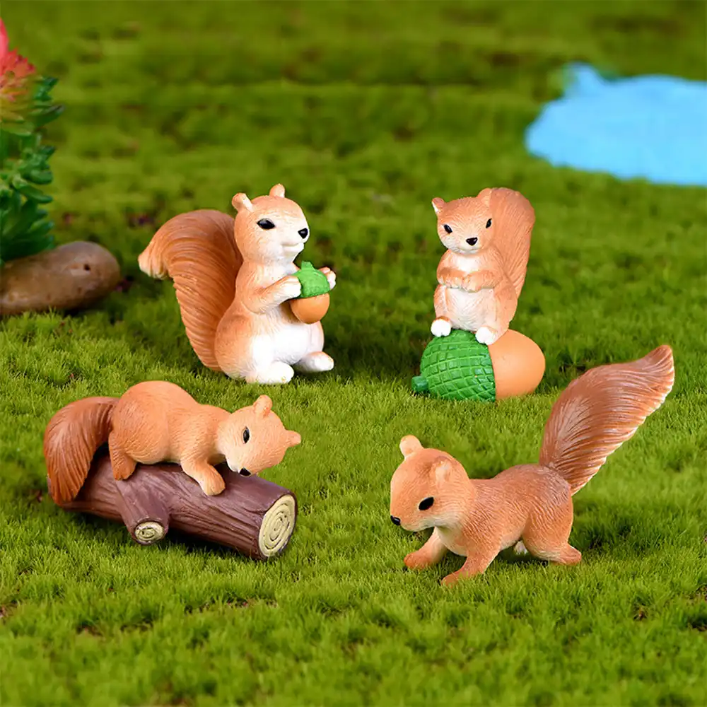 pvc micro landscape decor animal miniature figurine