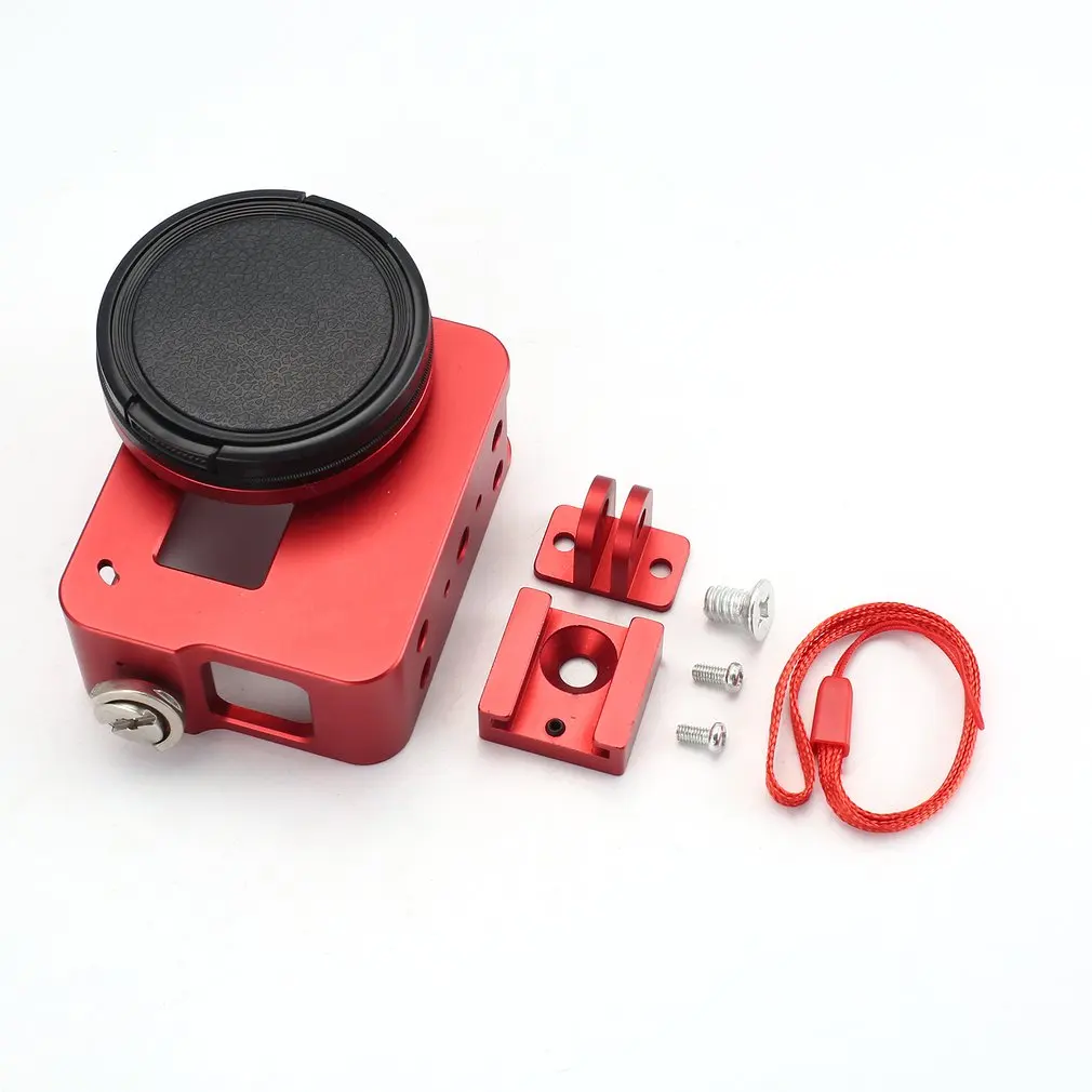 

Aluminum Alloy Shockproof Hard Shell Housing FPV Sports Camera Case Frame Mount with Lens Cap for GoPro Hero 5 CAM