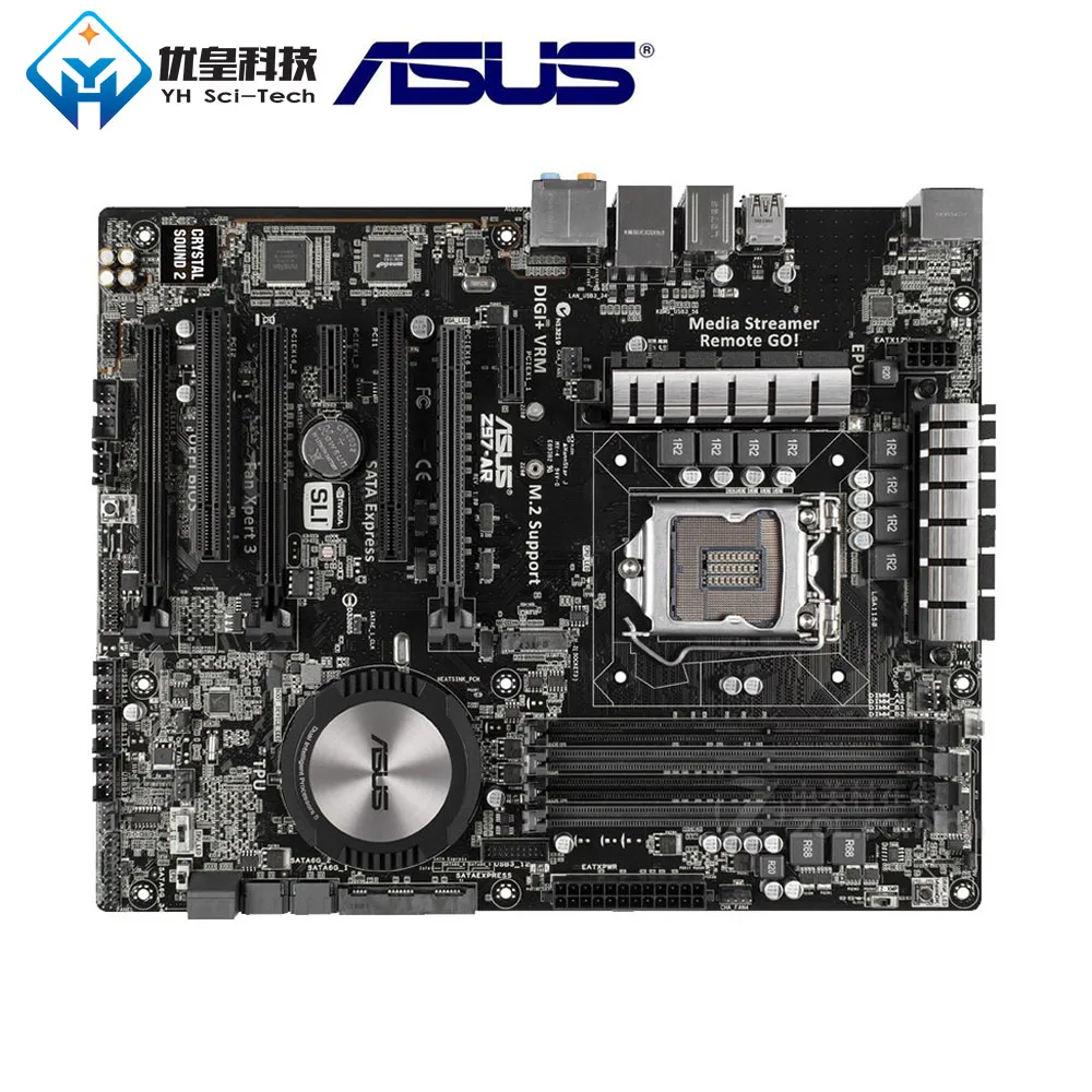 

Asus Z97-AR Intel Z97 Original Used Desktop Motherboard Socket LGA 1150 Core i7/i5/i3/Pentium/Celeron DDR3 32G ATX