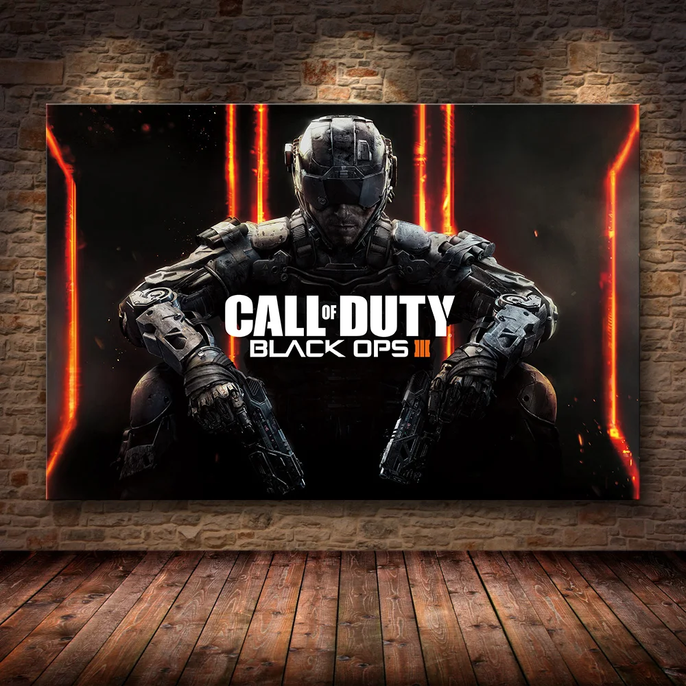 Современный настенный художественный плакат на холсте с принтом «Call of Duty», декоративная картина для спальни, домашний декор - Цвет: 21